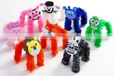 DIY Fun and Easy Jumbo Chenille Kit- Fox and Hippo