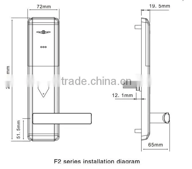 digital electronic hotel lock