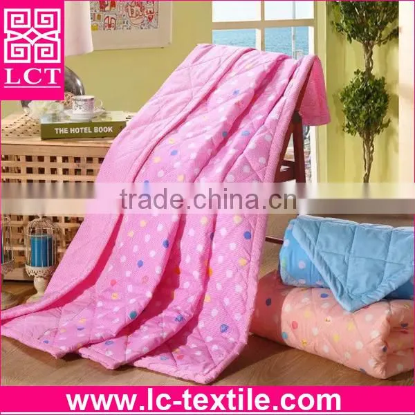 custom design reactive dye 100% AZO free microfiber polyester hotel quilt for promotion(LCTQ-0009)