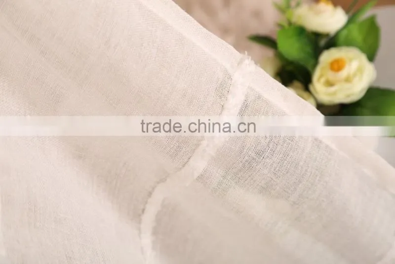 clipped sheer polyester voile grommet curtain drapes