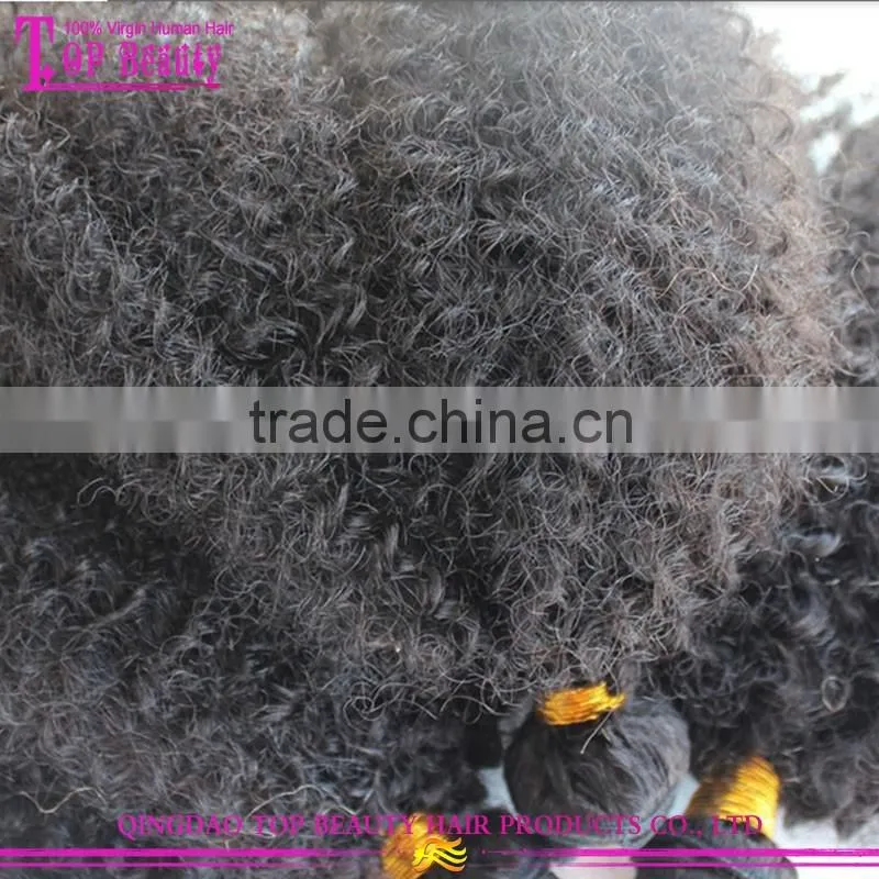 2016 New Products Brazilian Afro Kinky Hair Extensions 100% Unprocessed Afro Kinky Human Hair For Braiding