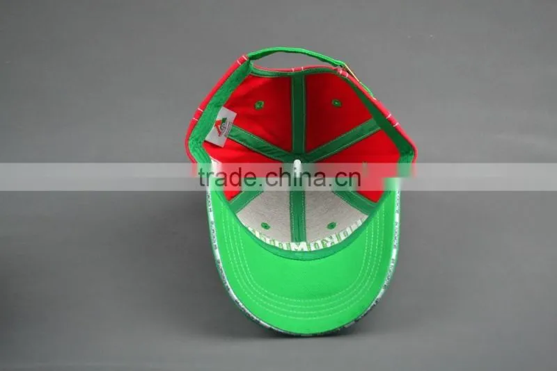 Custom 100% Cotton twill Baseball Sport cap with Sandwich