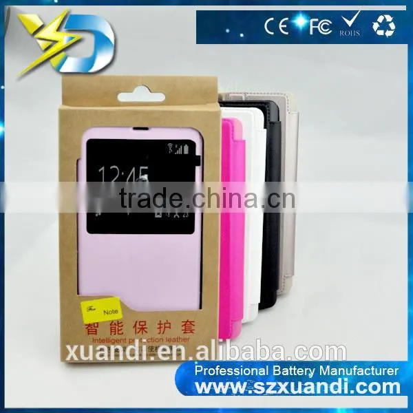 smart phone accessories window style Leather materital Phone cover Case for xuandi mi note