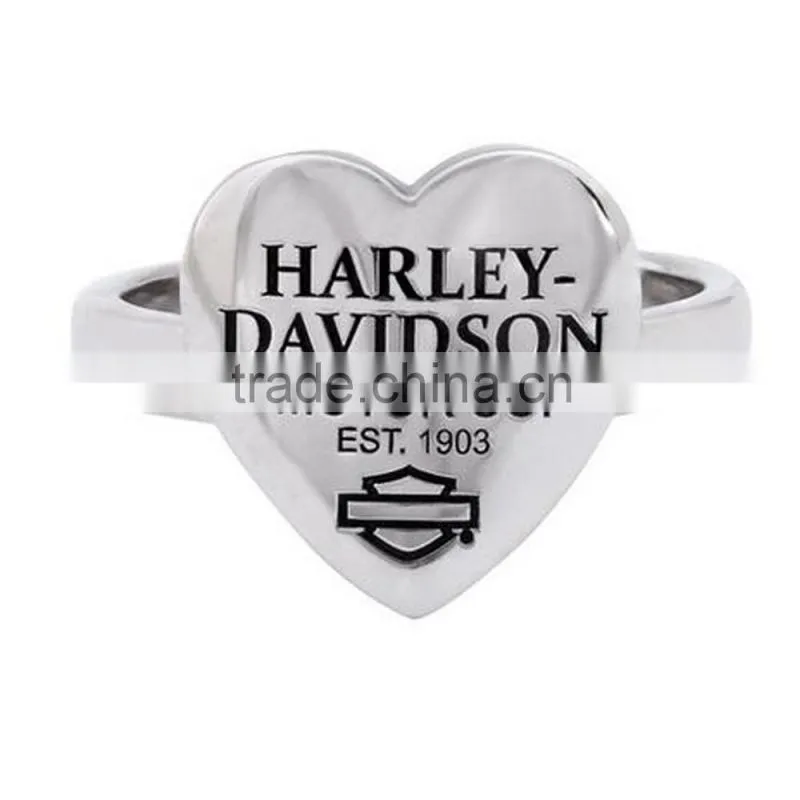 Jingli Jewelry design your own rings, stainless steel heart shape rings designs for girls (HS-035