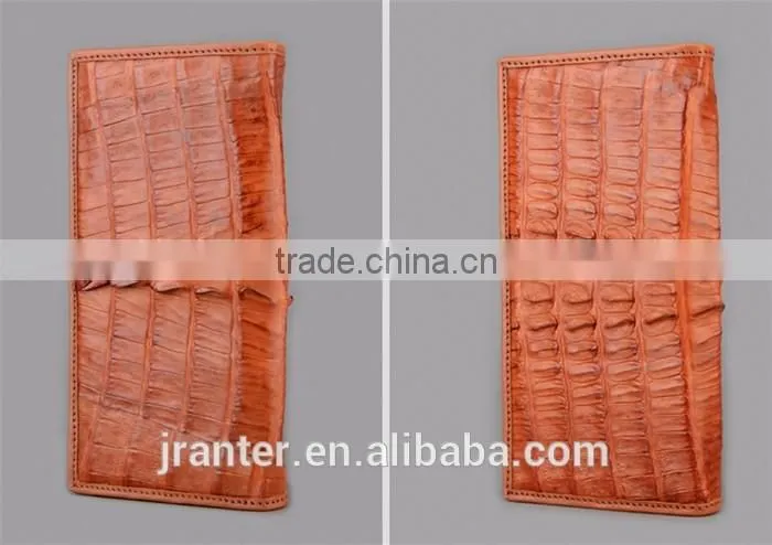 Fashion Custom Crocodile skin Men's Bifold Wallet,Long Wallt Genuine Leather