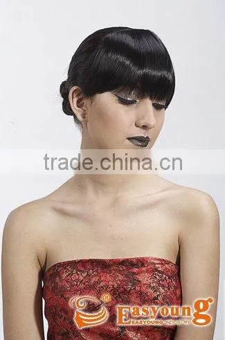 Synthetic fringe hair bangs, clip on bang hair, fringe hairpieces