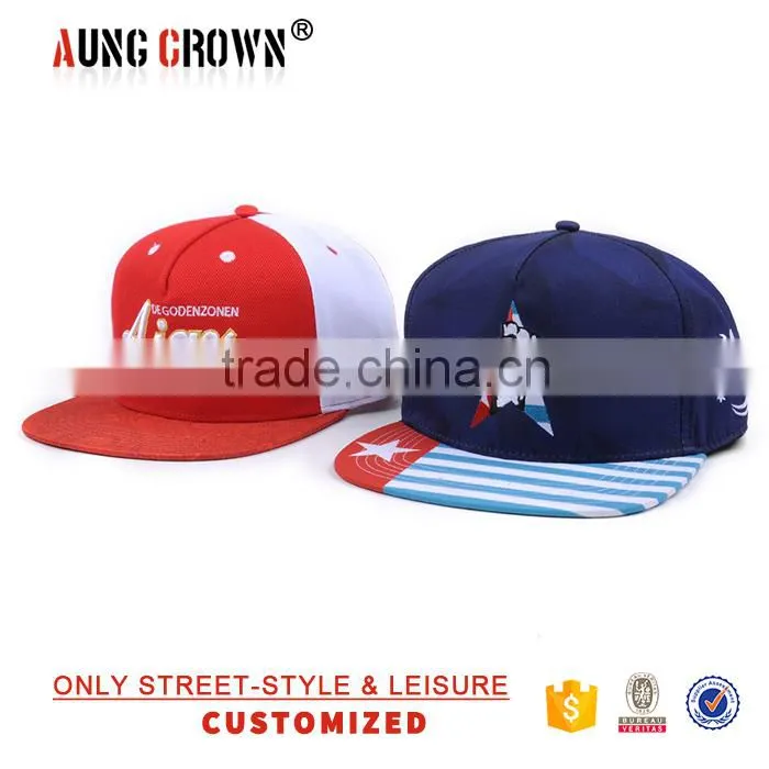 cool design 6 panels flat caps