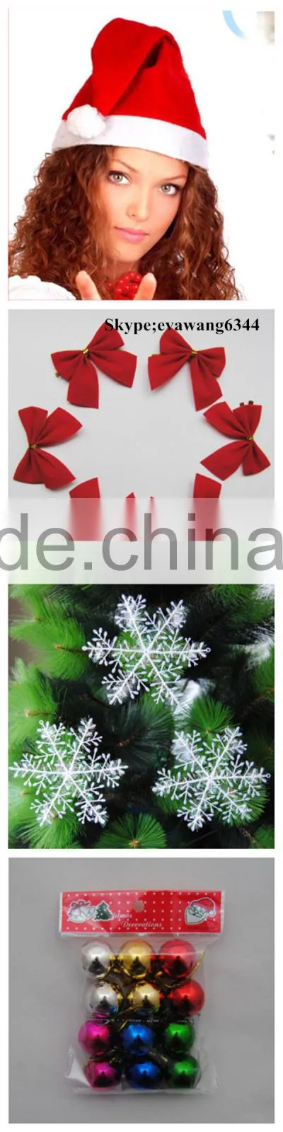 Christmas Items Wholesale Christmas Party Super soft Red White Santa Claus Christmas Hat