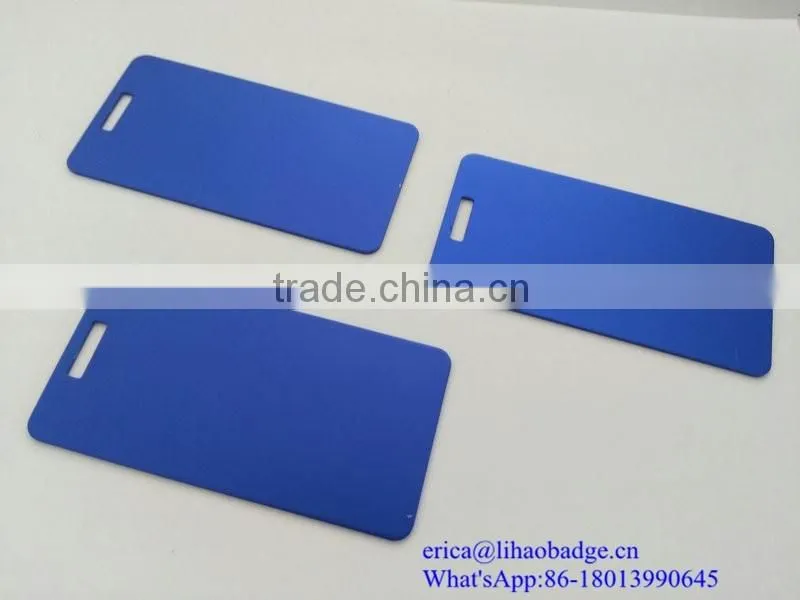 oxidation metal nameplate,blue color metal nameplate