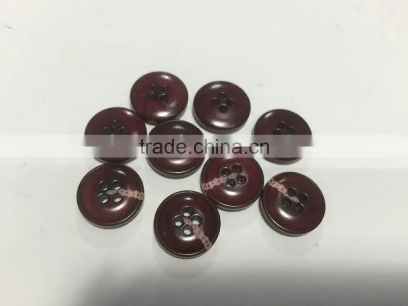 4 Holes Fancy Natural Corozo Nut Buttons