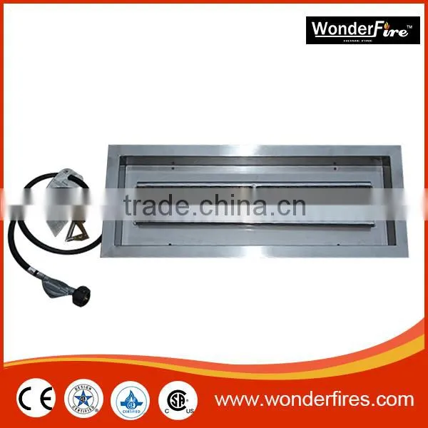 Outdoor fire pit table/patio heater/ball valve/SUS burner ststem/fireglass/NG conversion kit