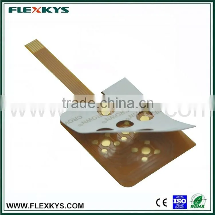 OEM FPC flexible membrane switch with metal dome