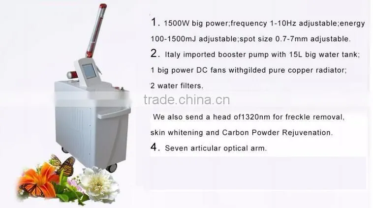 CE approved picosure fractional q-switched laser for big tattoo removal