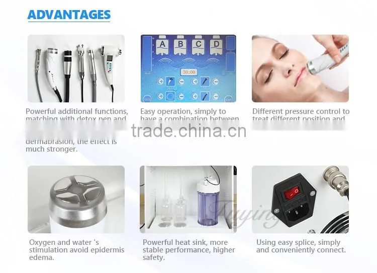 Water dermabrasion machine equipment with Water-oxygen pen &BIO head