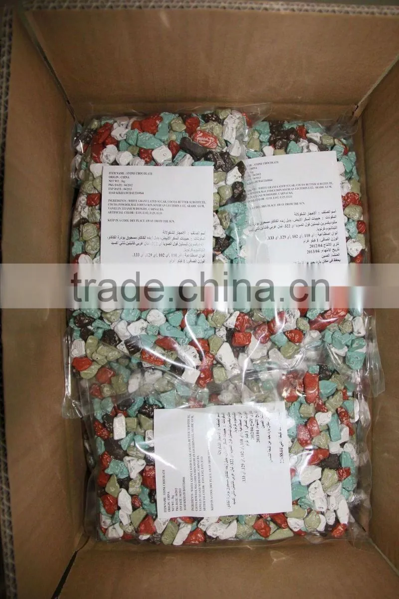 Good price child Dark Stone Chocolate Candy for New Year