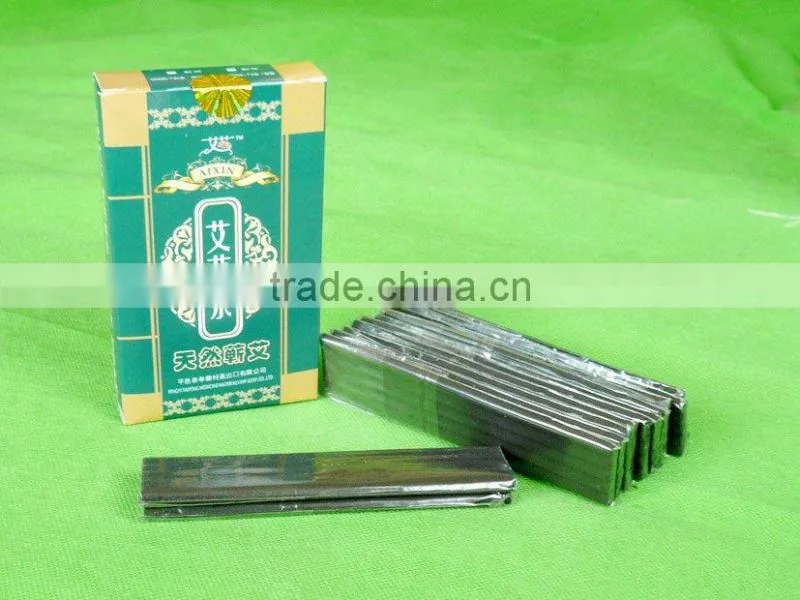 moxa sticks for moxibustion with smokeless and length 120mm and diameter 5mm