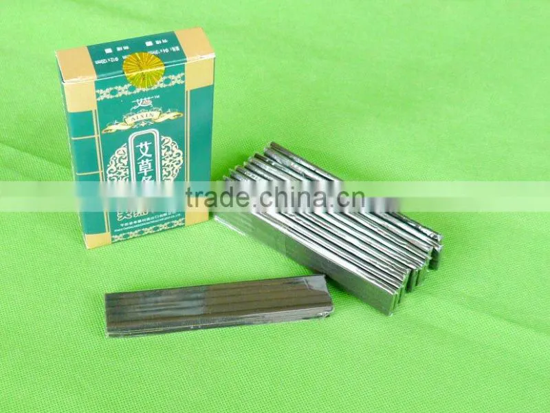 moxa sticks for moxibustion with smokeless and length 120mm and diameter 5mm