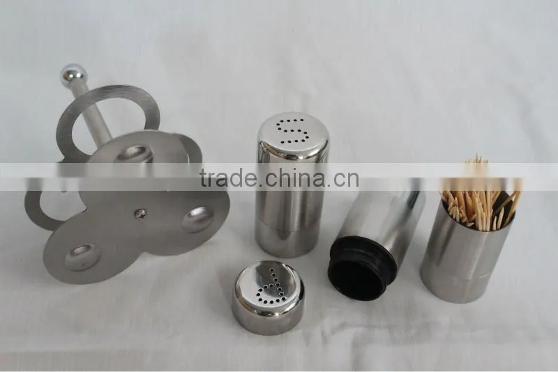 stainless steel salt and pepper shaker set