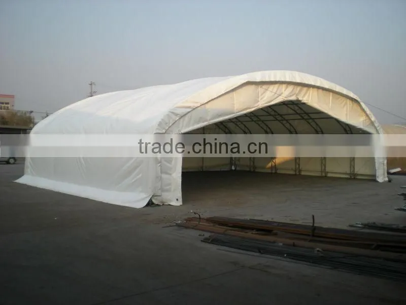 PVC PE steel frame hangar tent