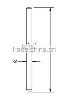 high voltage solid copper bonded steel ground rod