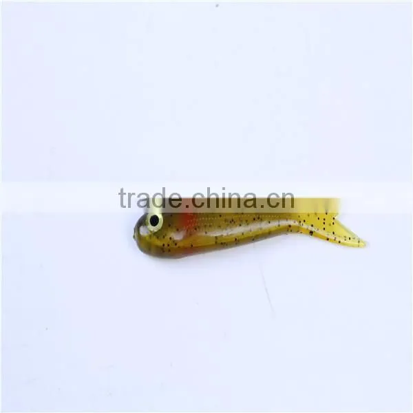 2016 High quality new design lovely reality fish soft lure with hook