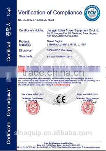 diesel engine for(welder&) generator made in China for sale S192FW