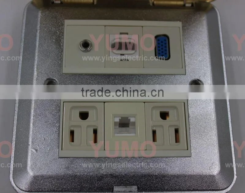 HGD-5T YUMO Spring style aluminum alloy Floor Socket (IP55 )