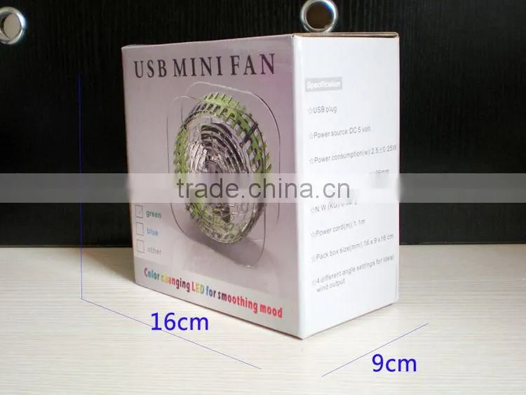Factory directly supplying small size personal mini USB fan