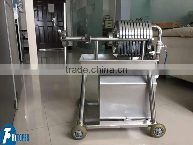 Stainless steel plate and frame sheet filter press