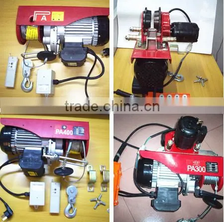 PA Cable Sling Mini Electrical Hoist Price 200kg