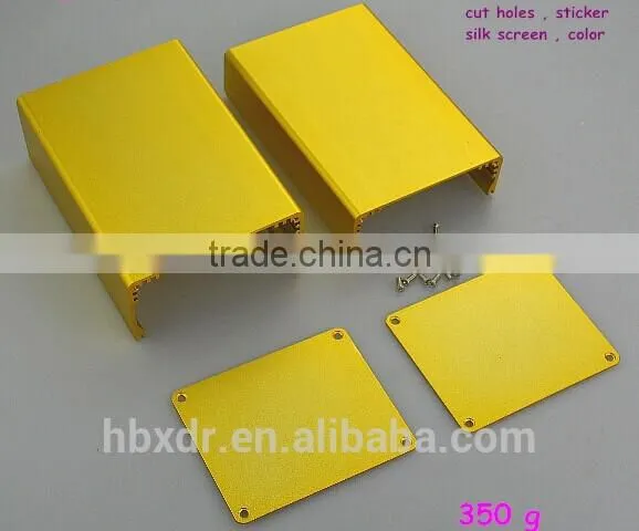 golden anodizing extruded aluminum enclosure for electronic product profiles aluminium for case