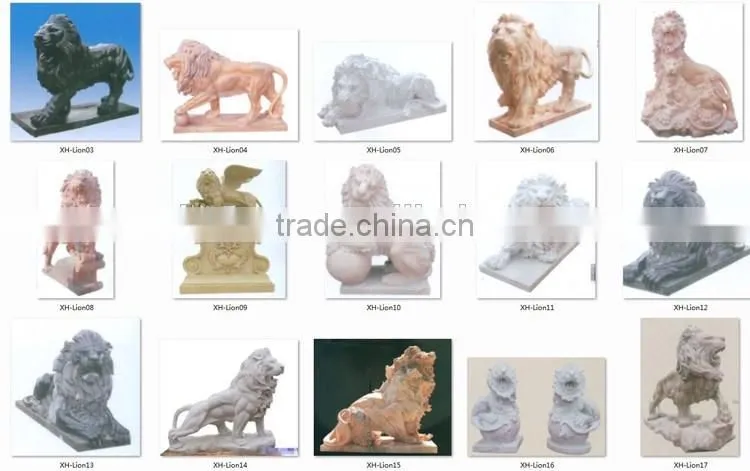 big stone lion statue in garden sculpture for sale