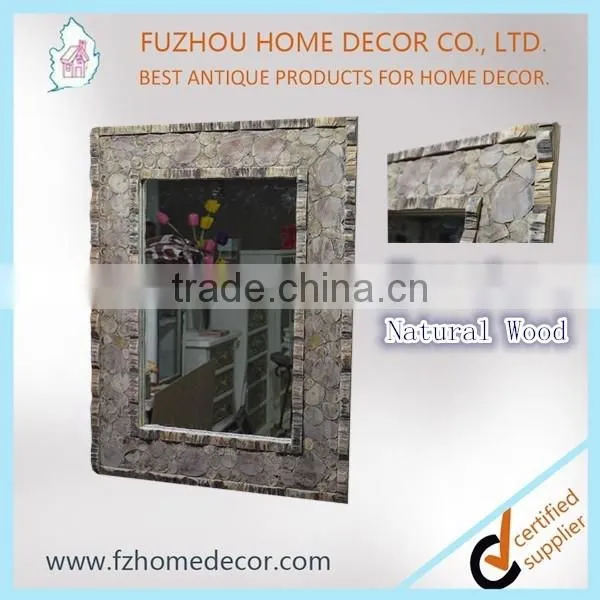 Cheap large walll mirrors/ reclain recycle wood mirror frame