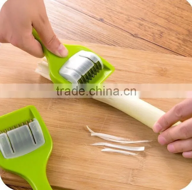 CY144 Stainless Steel Kitchen Accessories Gadgets Cooking Tools Blade Green Onion Chopper Slicer Garlic Coriander Cutter Chopper