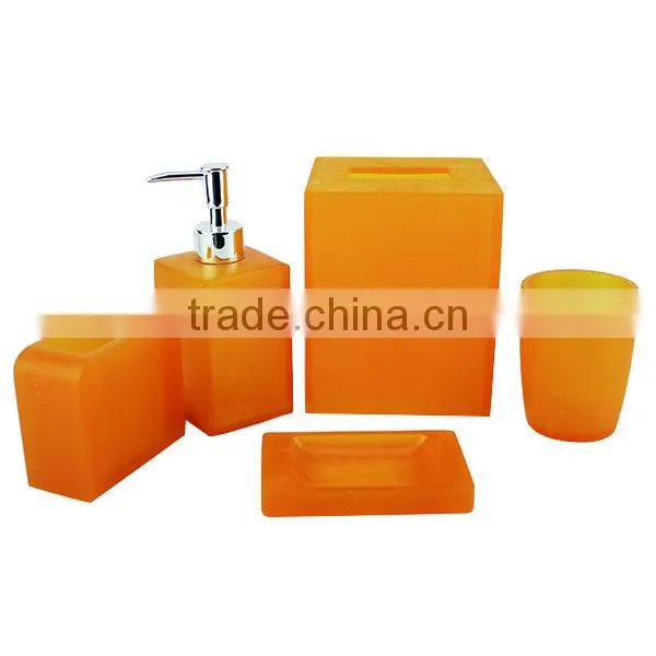 EA0115 black 6 pcs bathroom accessories dubai