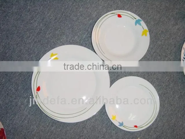 royal porcelain 18pcs dinner set with decal