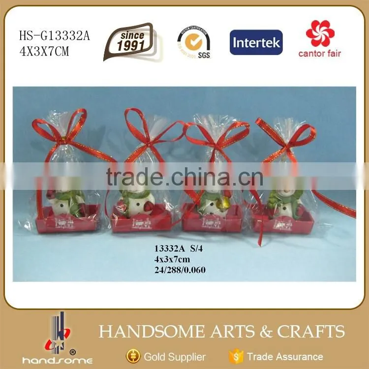 Christmas Decoration Supplies Poly Resin Snowman Resin Christmas Figurines