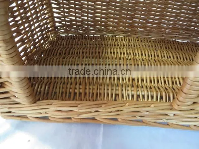 Wholesale wicker new desigh handmade soft pet house wicker dog bed