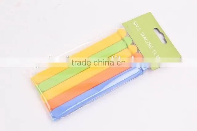 5pc colorful plastic sealing clip Food bag clip