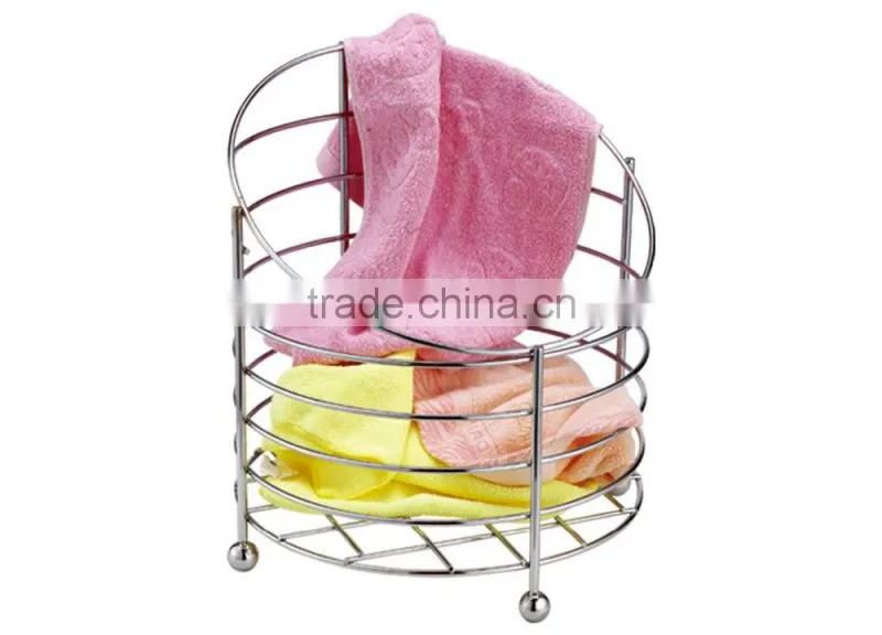New arrived cheap mental towel basket for hotel supplies