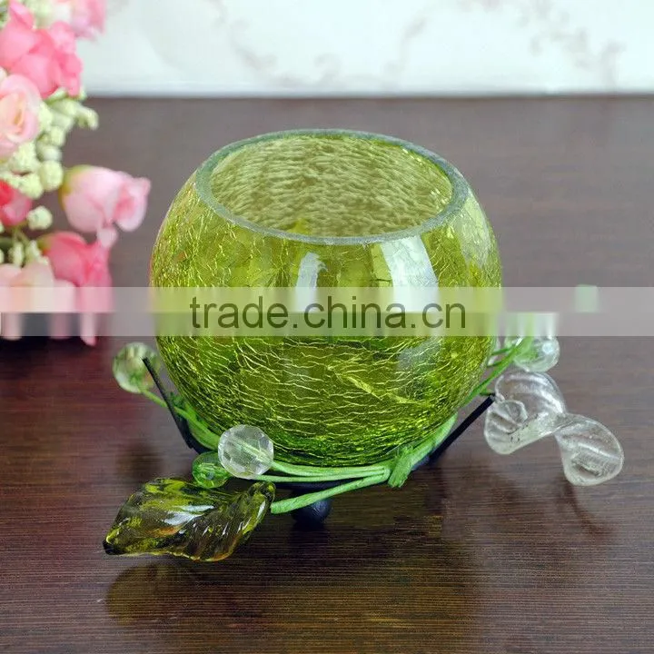 colorful round glass candle holders for wedding