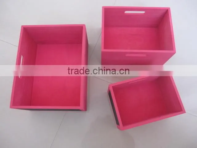 colorful wooden boxes with black board