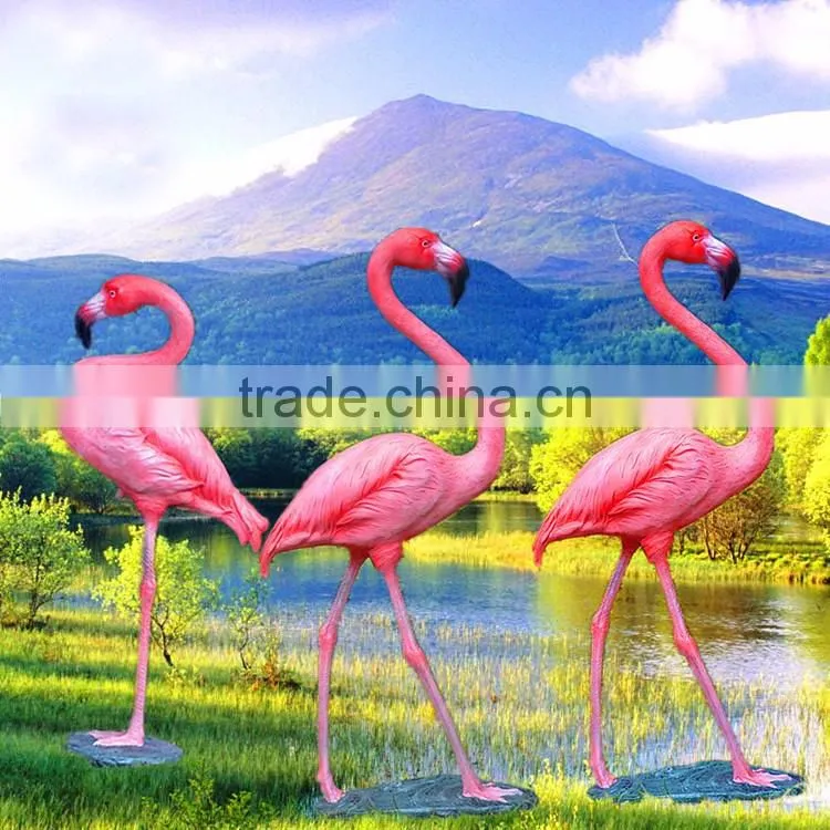large resin garden statues life size fiberglass flamingo statue