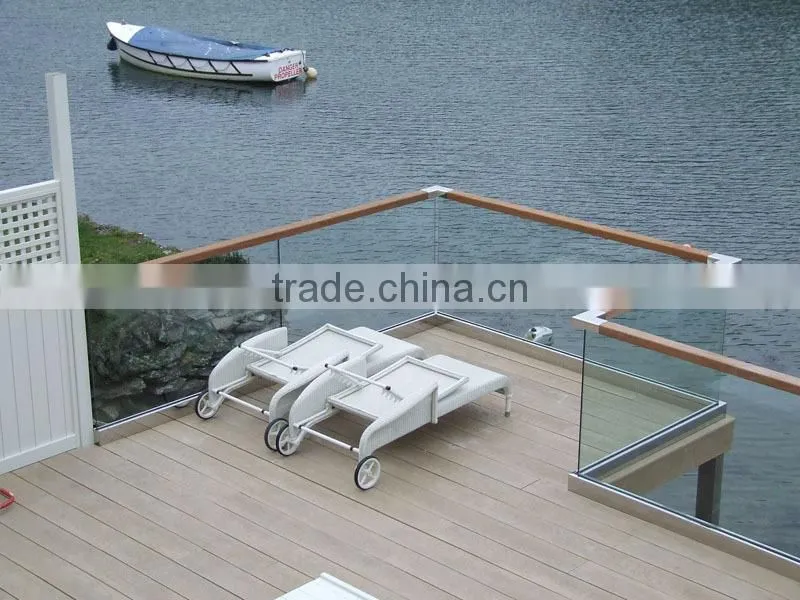 Glass balcony balustrades newest indoor stairs handrail design