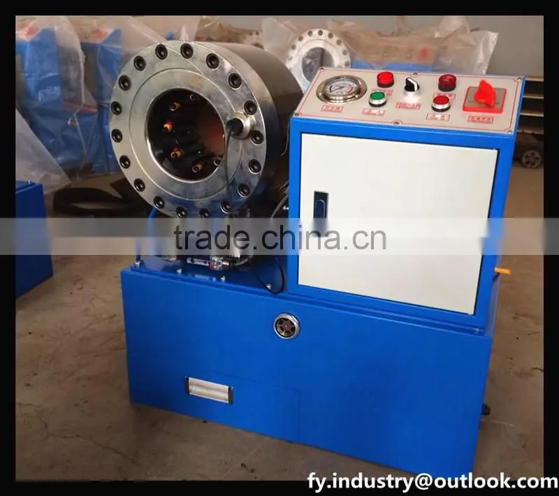 FY69 1/4-2 inch free dies hydraulic hose swaging machine, hydraulic rubber hose crimping machine