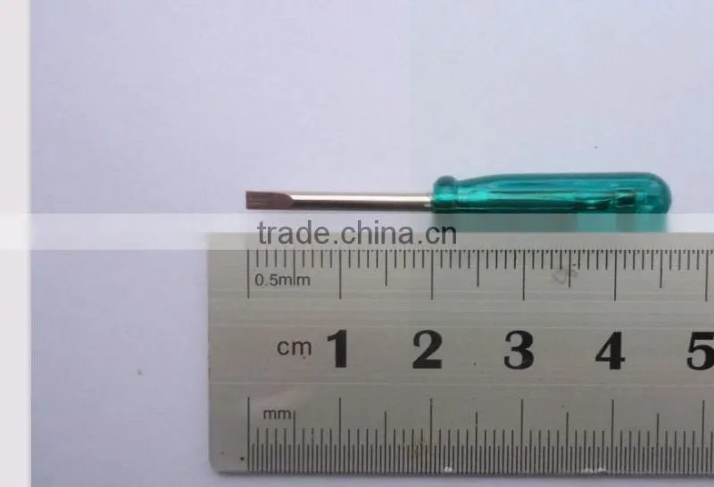 High quality Mini Slotted and Cross Head Screwdriver 2.0X45mm for repair