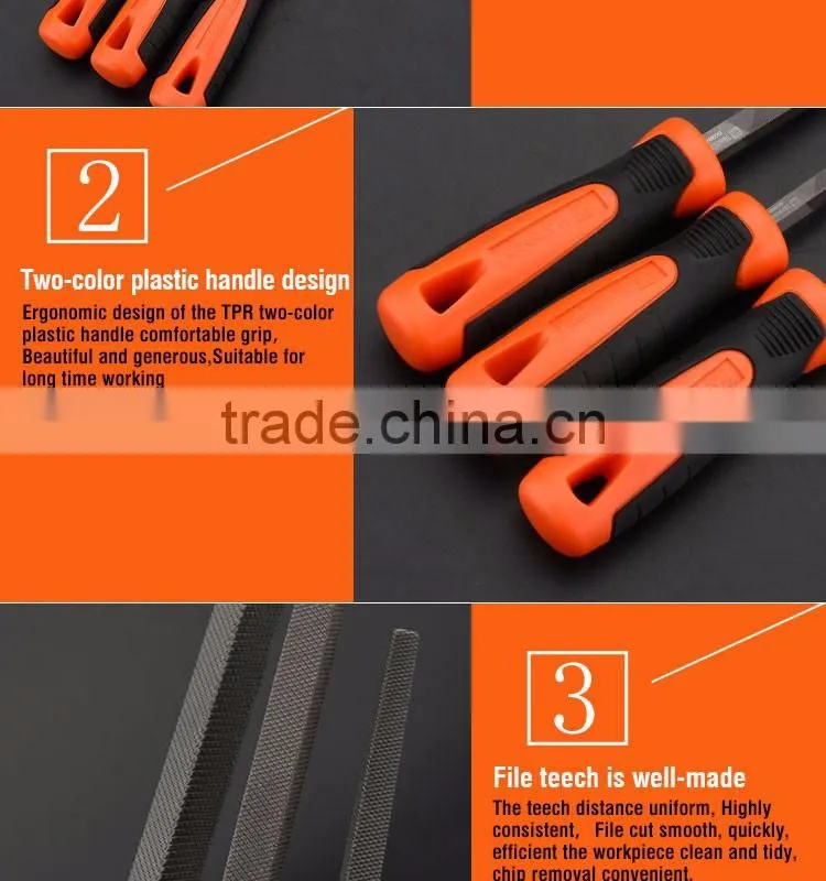 Professional 12" Square Bastard Mill File With Soft Handle