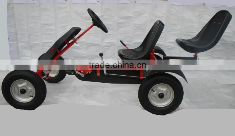 two seat 2 person pedal cart kart with CE certificate