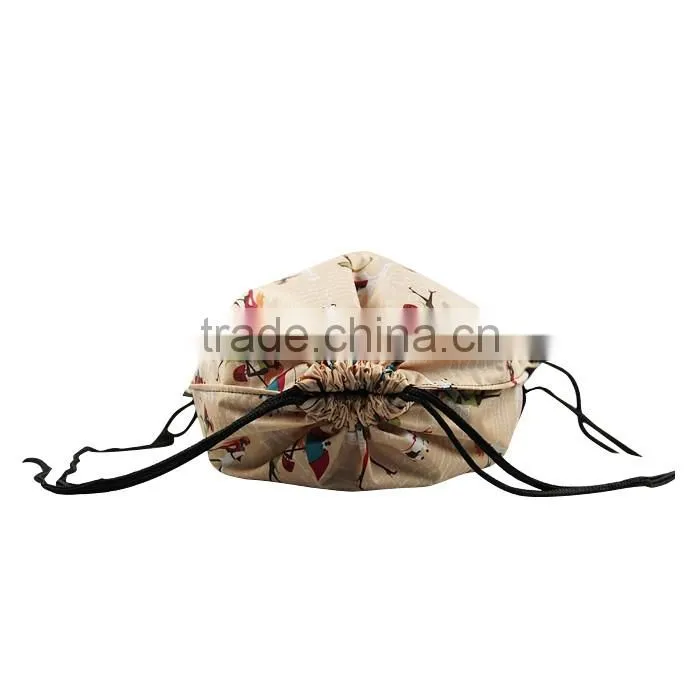 Hot Sales New recycle nylon drawstring bags with reflective corners
