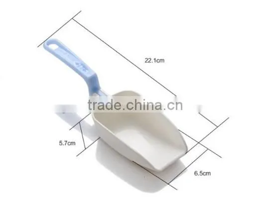 White Mini Handy Foldable plastic ice scoop, OEM plastic scoop buffet bar pet food scoop, OEM plastic ice scoops manufacturer